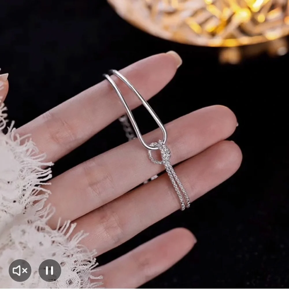 .925 Sterling Silver Chain and Knot Boho
Bracelet in Gift Box -  NIB - Picture 8 of 8